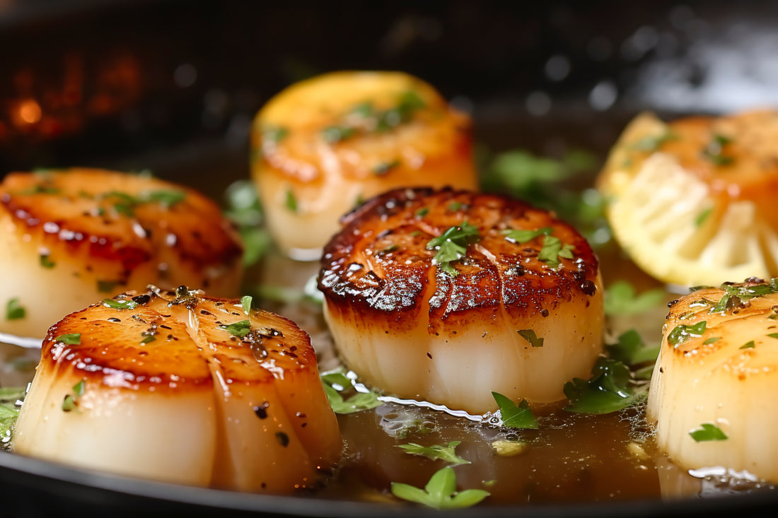 Seared Scallops with Lemon Garlic Butter